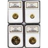 Image 1 : 1986 Am. Eagle Gold 4 Coin Set NGC MS69