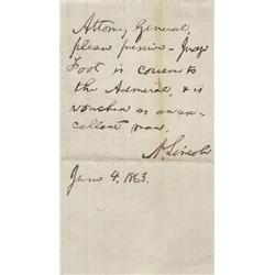 Abraham Lincoln ANS 1863