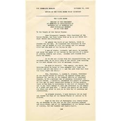 JFK Assassination Press Release