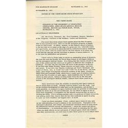 JFK Assassination Day Speech