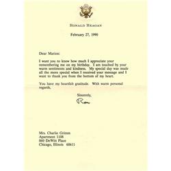 Ronald Reagan TLS 1990