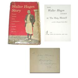 Walter Hagen ''Story'' Signed 1st Ed.
