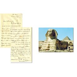 Howard Carter ALS 1892