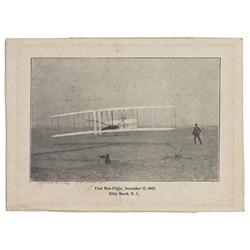Orville Wright Signed Photo
