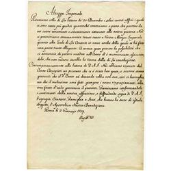 Pope Pius VII 1819 ALS