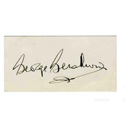 George Gershwin Signature