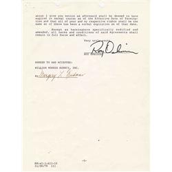 Roy Orbison Contract Signed 1978