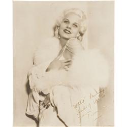 Jean Harlow Signed Photo