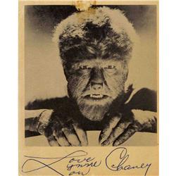 Lon Chaney Signed Photo