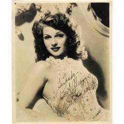 Rita Hayworth Signed Photo