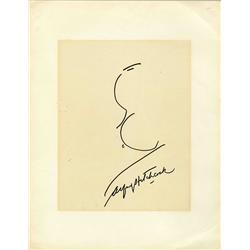 Hitchcock Original Art Signed