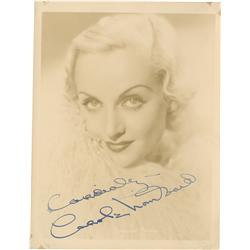 Carole Lombard Signed Photo