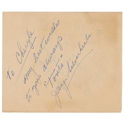 Lone Ranger & Tonto Autographs