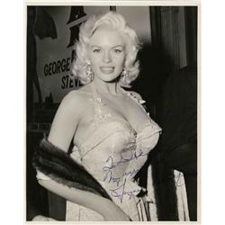 Jayne Mansfield Signed Photo