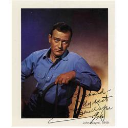John Wayne Signed Photo