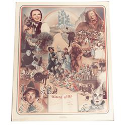 Wizard of Oz Poster Signed 1977