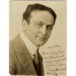 Harry Houdini Signed Photo 1918