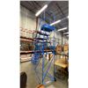 Image 1 : CANWAY MODEL 12SH BLUE MOBILE WAREHOUSE STAIRS - 400 LBS. CAPACITY/10FT TO STANDING PLATFORM