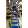 Image 4 : CANWAY MODEL 12SH BLUE MOBILE WAREHOUSE STAIRS - 400 LBS. CAPACITY/10FT TO STANDING PLATFORM
