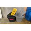 Image 1 : GROUP OF APPROX. 10 LARGE STORAGE BINS WITH LIDS