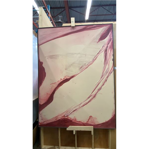 LARGE ORIGINAL ABSTRACT PAINTING ON BOARD - APPROX. 96" X 72"