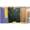 Image 3 : 2 ORIGINAL ABSTRACT PAINTINGS ON BOARD - APPROX. 48" X 48" AND 60" X 48" *DAMAGE TO 1 PAINTING*