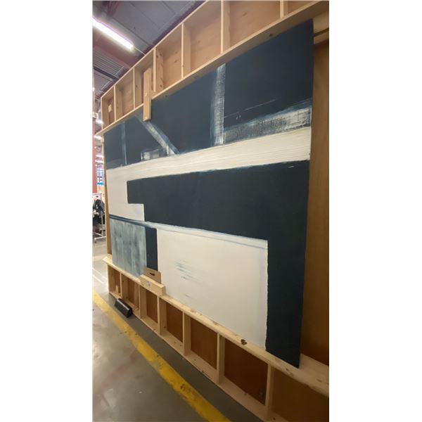 LARGE ORIGINAL ABSTRACT PAINTING ON BOARD - APPROX. 96" X 72"