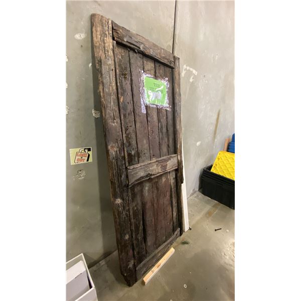 RUSTIC WOODEN PANEL DECORATIVE PIECE - APPROX. 84  X 36 