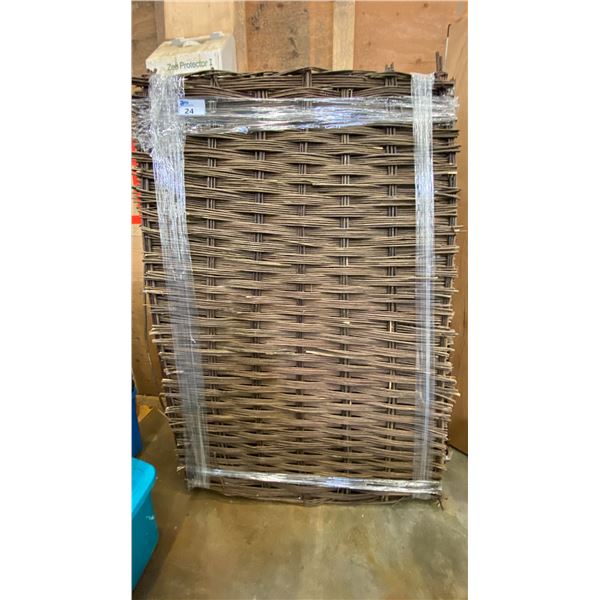 WOVEN TWIG CURTAIN PANELS - (5) APPROX. 4FT X 6FT PANELS