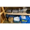 Image 2 : 5 SHELVES OF RUBBERMAID BINS & BOXES FILLED WITH ASSORTED ITEMS - COMMERCIAL KITCHENWARE,