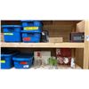 Image 4 : 5 SHELVES OF RUBBERMAID BINS & BOXES FILLED WITH ASSORTED ITEMS - COMMERCIAL KITCHENWARE,