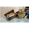 Image 2 : LARGE ASSORTMENT OF MISCELLANEOUS ITEMS - BASKETS, TRUNK, TAKE OUT FOOD CONTAINERS AND