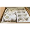 Image 3 : FANQUARE 24 PCS. PORCELAIN TEA SET - SERVICE FOR 6