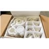 Image 3 : FANQUARE 24 PCS. PORCELAIN TEA SET - SERVICE FOR 6
