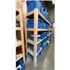 Image 2 : WOODEN 4 TIER SHELF UNIT - APPROX. 8FT X 2FT X 7FT HIGH *CONTENTS NOT INCLUDED*