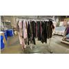 Image 3 : MOBILE WARDROBE RACK FILLED WITH ASSORTED CLOTHING