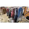 Image 2 : MOBILE WARDROBE RACK FILLED WITH ASSORTED CLOTHING