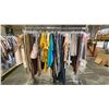 Image 1 : MOBILE WARDROBE RACK FILLED WITH ASSORTED CLOTHING