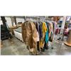 Image 2 : MOBILE WARDROBE RACK FILLED WITH ASSORTED CLOTHING