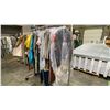 Image 3 : MOBILE WARDROBE RACK FILLED WITH ASSORTED CLOTHING