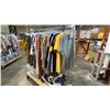 Image 3 : MOBILE WARDROBE RACK FILLED WITH ASSORTED CLOTHING