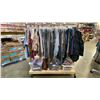 Image 1 : MOBILE WARDROBE RACK FILLED WITH ASSORTED CLOTHING