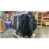 Image 2 : MOBILE WARDROBE RACK FILLED WITH ASSORTED CLOTHING
