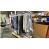 Image 2 : MOBILE WARDROBE RACK FILLED WITH ASSORTED CLOTHING