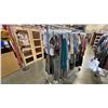 Image 2 : MOBILE WARDROBE RACK FILLED WITH ASSORTED CLOTHING
