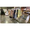 Image 2 : MOBILE WARDROBE RACK FILLED WITH ASSORTED CLOTHING