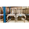 Image 1 : SET OF 6 RAINBOW FABRIC UPHOLSTERED WOODEN DINING CHAIRS