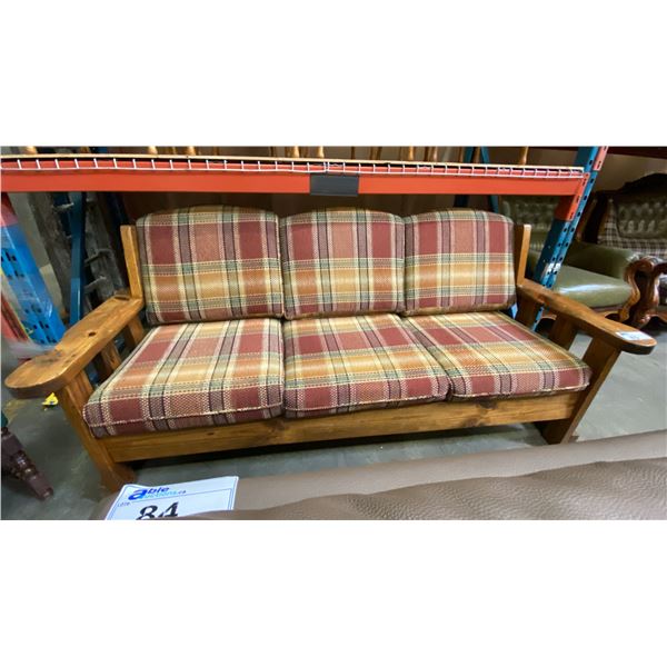 SOLID PINE FRAMED 3 SEATER SOFA