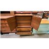 Image 3 : VINTAGE 2 DRAWER ARMOIRE DRESSER