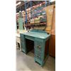 Image 3 : ANTIQUE PAINTED GREEN VANITY DRESSER